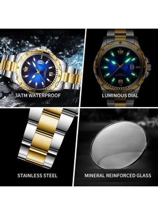 Luxury Watch Men Quartz Chronograph - Waterproof Clock Watch with Premium Multi-Dial Display, High-End Curren Watch for Men Elite Choice - view 3