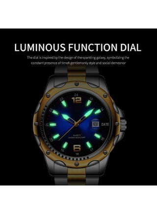Luxury Watch Men Quartz Chronograph - Waterproof Clock Watch with Premium Multi-Dial Display, High-End Curren Watch for Men Elite Choice - view 5