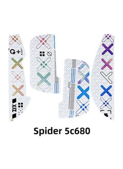 Suitable For Tarantula SC680 Anti-slip Patch Mouse Anti-sweat Absorbent Sc680 Foot Patch Palm Anti-slip Protective Film Foot Low Pad-Color: Gradient Color Printed Mouse Sticker