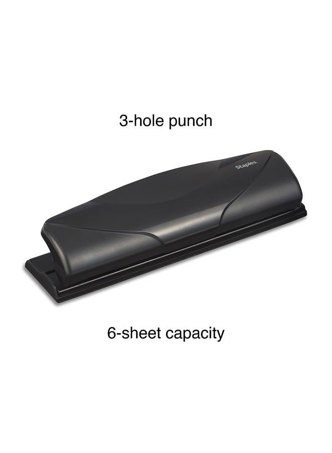 Staples Heftles Mini Punch 3 Holes 6 Sheets - Image 2