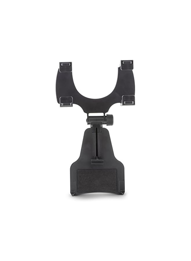 S-TOP Rearview Mirror Car Mount Grip Clip for Universal Smartphones, Multimedia Devices, GPS Units, Fits 3.5'-5.5' Screens, 240 Swivel, Rubberized Clips, iPhone/iPod, Samsung Galaxy Note, BlackBerry - Image 2