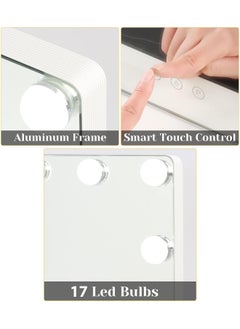 GT-Wheel Hollywood Vanity Mirror with Dimmable LED Bulbs 3 Color Modes and Touch Control  - Image 4