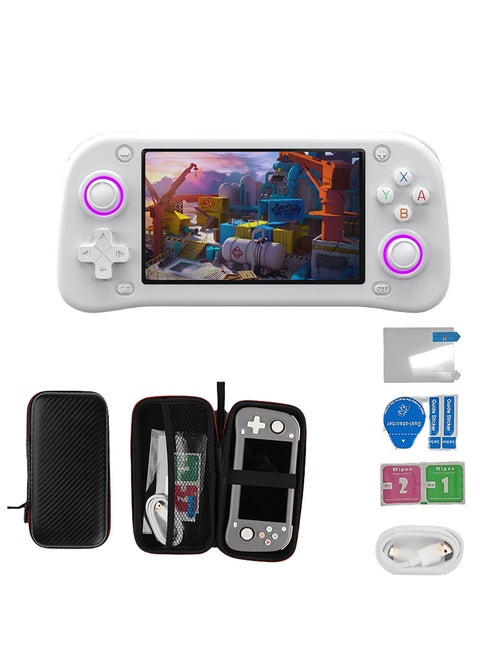 2025 XF43 Retro Handheld Game Console, 4.3” IPS Screen, Hall Joystick & Triggers, RK3128 Gaming Chip, 3000mAh Battery, 30+ Emulators with preload game, HDMI 1.4 Output, Ergonomic Design