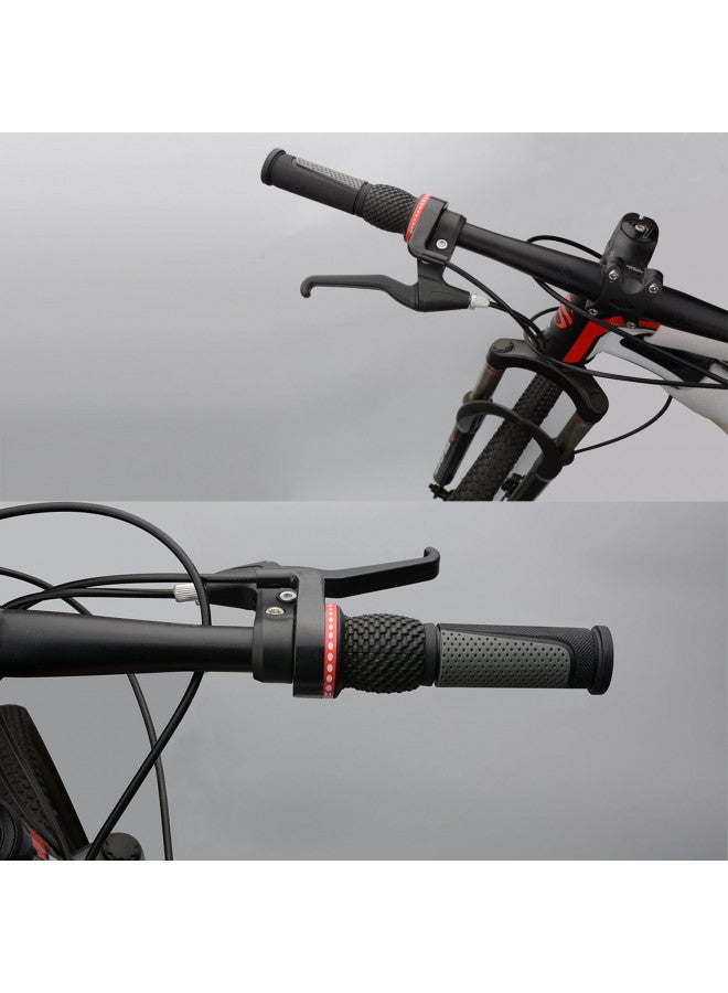 TOPCABIN TOPCABIN 2X Short Mini Handlebar Bicycle Grips Fit Many Standard Bikes 90MM Length (Black + Grey) - Image 2