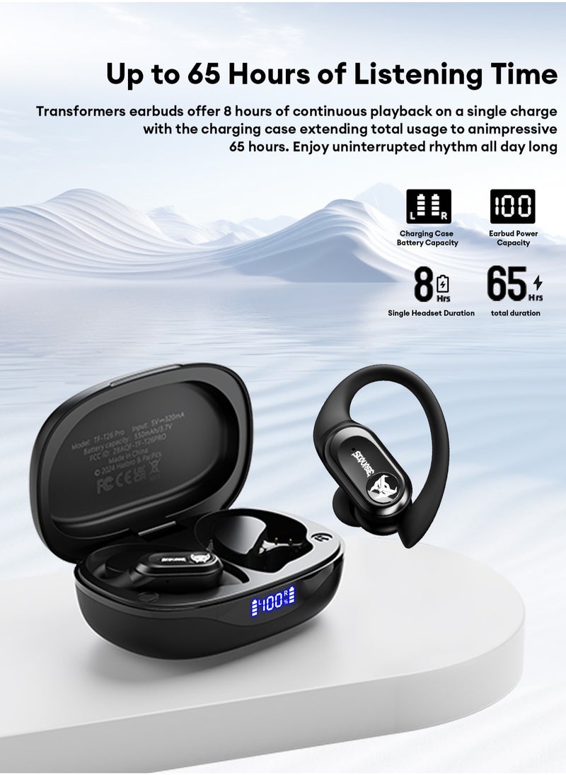 TRANSFORMERS Transformers TF-T26PRO Wireless Bluetooth Headset - Black  - Image 3