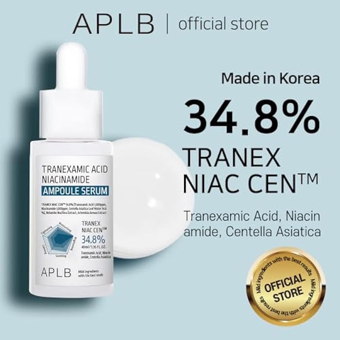 APLB Tranexamic Acid Niacinamide Ampoule Serum | TRANEX NIAC CEN™ 34.8% 1.35 FL.OZ/Korean Skincare, Blemish care, Dark spot, Helps with skin discoloration - Image 2