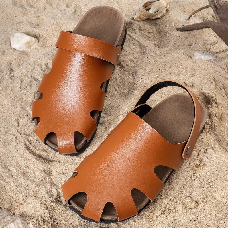 Children'S Sandals Outer Wear Dual-Use Birkenstock Trendy Soft-Soled Casual Sandals And Slippers For The Beach - Image 3