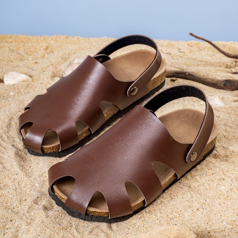 Children'S Sandals Outer Wear Dual-Use Birkenstock Trendy Soft-Soled Casual Sandals And Slippers For The Beach - Image 4