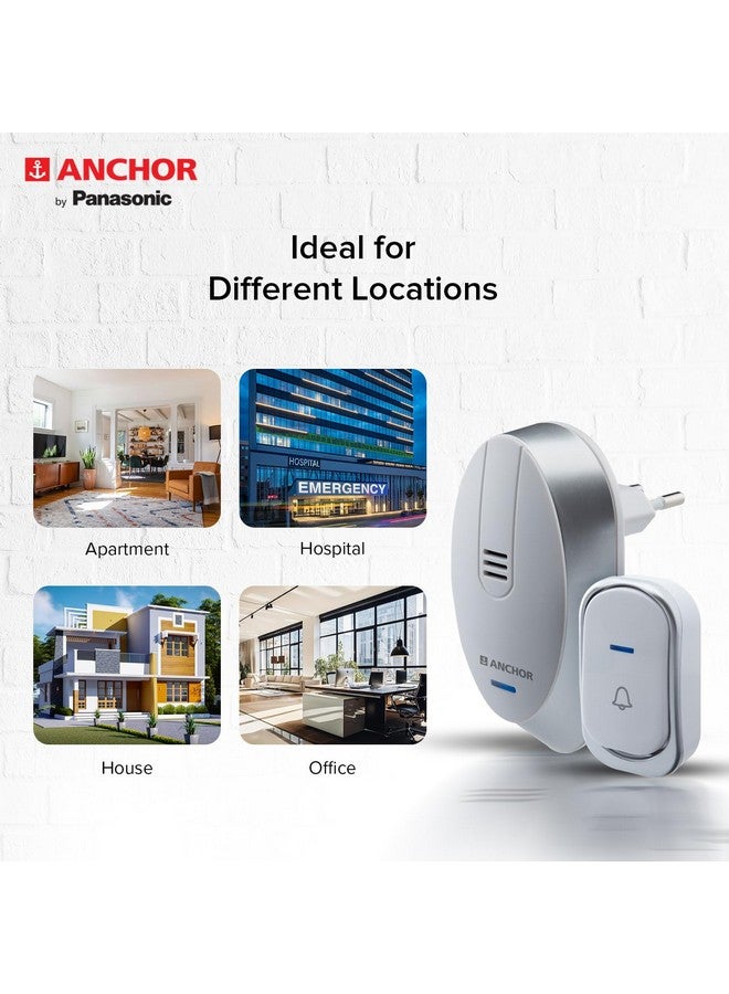 Anchor by Panasonic Wireless Doorbell | 45 Melodies Calling Bell for Home, Office with 120 Meter Operating Range | Door Bell for home (22730) - Image 3