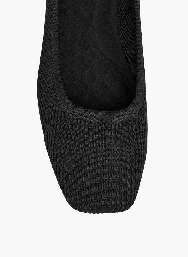 Celeste Women's Textured Slip-On Wedge Heel Shoes - Image 4