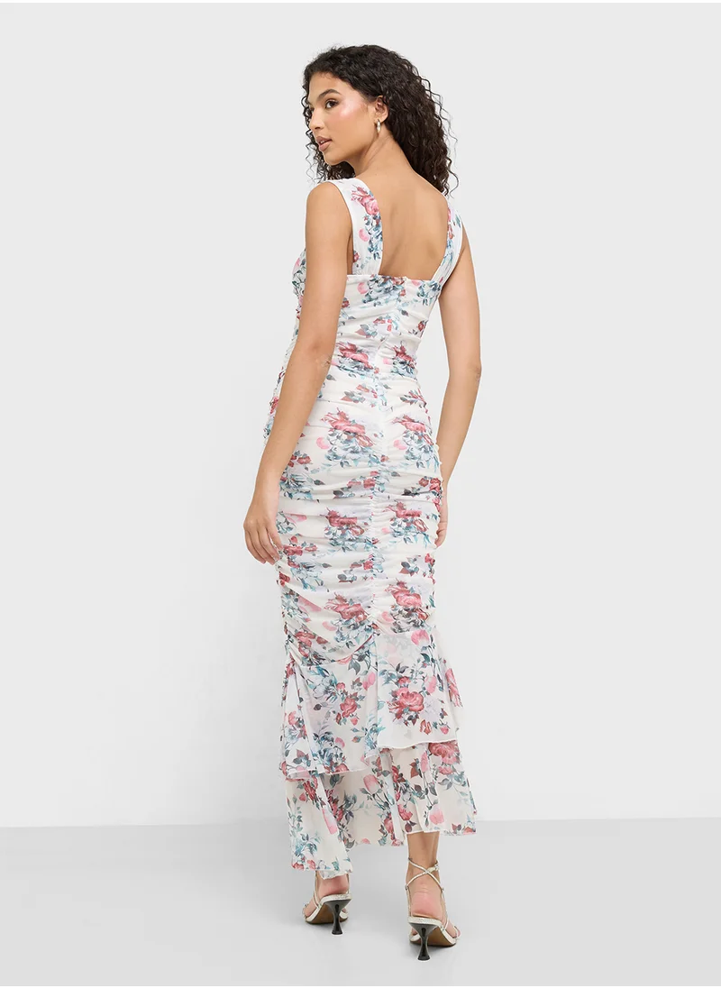 Ginger Floral Cutout Dress
