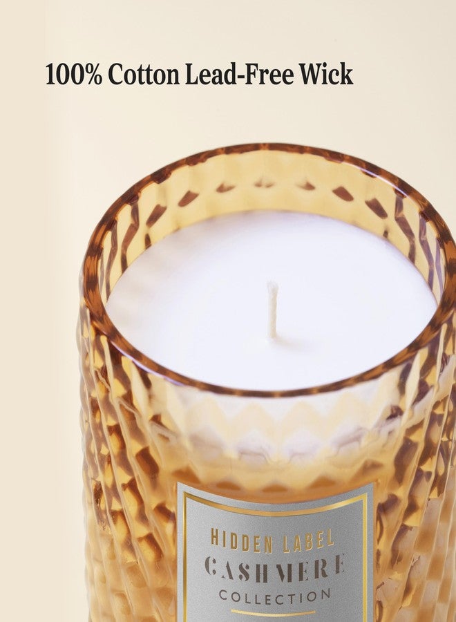 Hidden Label Amber & Vanilla Fall Candles, Natural Candle Non Toxic,100% Cotton Lead-Free Wick,Candles for Home Scented,10 oz 65 Hours Burn time,Candle Gifts for Women & Men. - Image 3