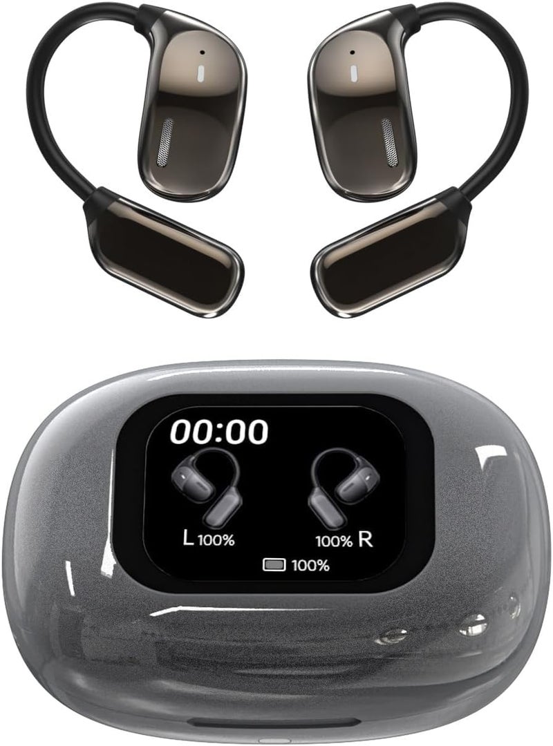 NALACAL سماعات أذن للترجمة الفورية، سماعات أذن للترجمة مزودة بشاشة لمس LED، وقت تشغيل 50 ساعة، مترجم غير متصل بالإنترنت لاستكشاف حياة المغتربين بحرية، متوافقة مع أنظمة iOS وAndroid، تدعم 138 لغة - Image 1