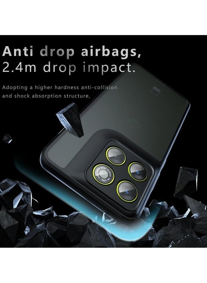 عام غطاء متوافق مع Motorola Edge 70 - حافظة شفافة عاتمة لطيفة على البشرة مع حماية إيرباج، غطاء مضاد للاصفرار من PC + TPU مقاوم للصدمات - Image 3