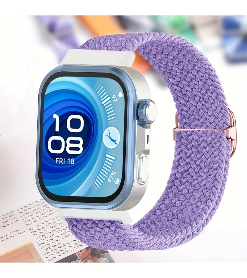 Adustable Black Nylon Strap Compatible With Huawei Fit 4 Pro 4 3 Breathable For Fitness Running Outdoor Daily - Image 5