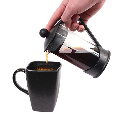 Clever Chef French Press Coffee Maker, Maximum Flavor Coffee Brewer with Superior Filtration, 2 Cup Capacity, Black - Image 5