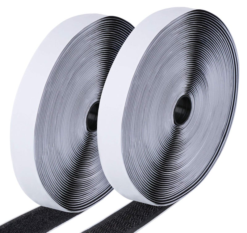 ilauke 15 m Velcro Tape, Self-Adhesive Tape, High Performance, Reusable, Double-Sided Tape with Sticky - Image 1