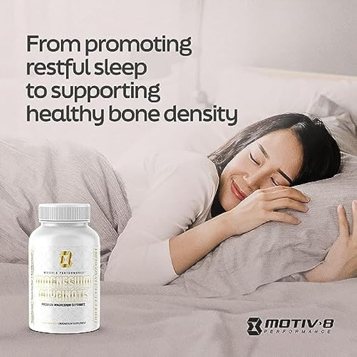 Motiv-8 Magnesium Glycinate, Relaxation, Sleep Support, Mood Elevation, 100% Vegan, 500 mg (180 Veggie Capsule) - Image 3