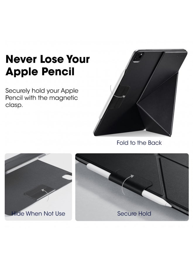 PITAKA PITAKA iPad Pro 11 Inch Case, Multi-fold Folio with Magnetic Apple Pencil Holder, Lightweight, Compatible with iPad Pro 11'' (2022/2021/2020/2018), and iPad Air (5th/4th Gen) - Black  - Image 4
