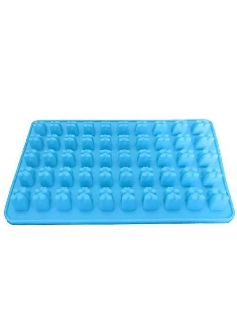 2 Pack 50 Cavity Silicone Gummy Bear Candy Chocolate Mould With a Dropper Making ,Gift For Your Kids