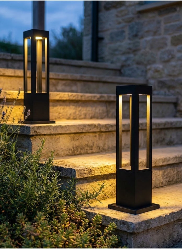 Vmax 30cm LED Bollard Path Light - 12W Modern Aluminum Garden Pillar, IP65 Waterproof (AC 220-240V) - Image 4