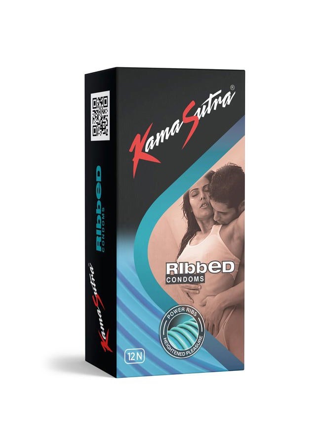KamaSutra Ribbed Condoms 12's - Image 2