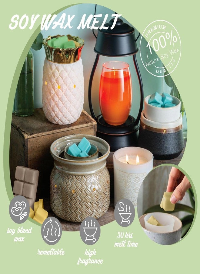 SALUBRITO Spring Scented Wax Melts, Strong Scented Soy Wax Cubes - Rain, Fresh Cut Grass, Ocean Breeze, Sweet Pea, Rose Geranium, Gardenias, Freesia, Bamboo, Variety Gift Set, 8x2.5oz - Image 5