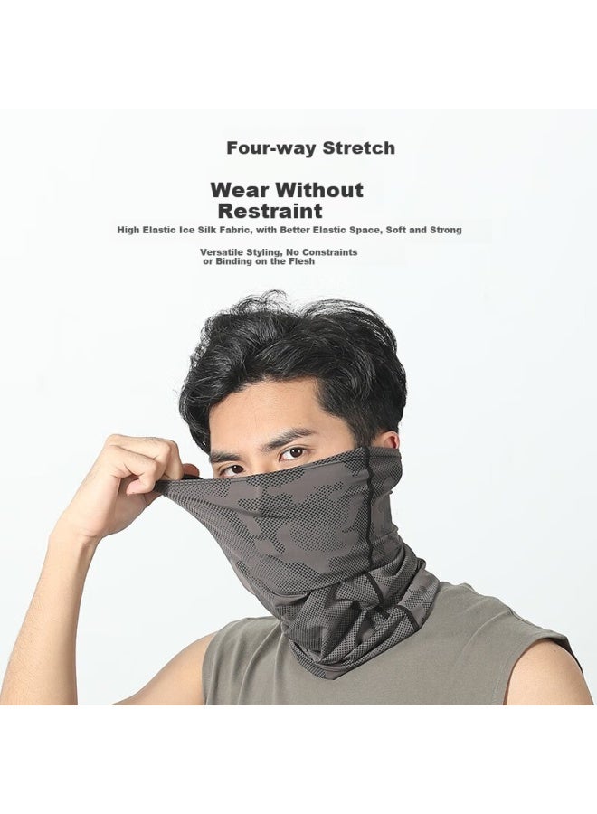 Car Return Car Guimu Sunscreen Face Mask Men's Riding Ice Silk Towel Neck Cover Magic Headscarf Female Windproof Dust Riding Equipment Fishing Face Mask - Image 5