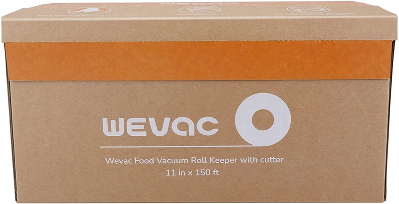 Wevac 11â€ x 150â€™ Food Vacuum Seal Roll Keeper with Cutter, Ideal Vacuum Sealer Bags for Food Saver, BPA Free, Commercial Grade, Great for Storage, Meal prep and Sous Vide - Image 4