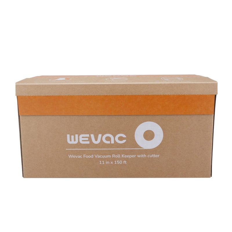 Wevac 11â€ x 150â€™ Food Vacuum Seal Roll Keeper with Cutter, Ideal Vacuum Sealer Bags for Food Saver, BPA Free, Commercial Grade, Great for Storage, Meal prep and Sous Vide - Image 5