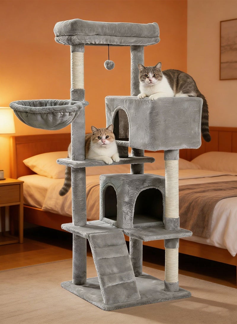MaBaby Multi-Level Plush Cat Scratching Post Cat Tree Cat Tower for Indoor - Image 5