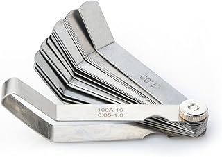 Mayata Mayata 1 PCS 100A16 0.05-1mm Thickness Curved Steel Gapped Metric Filler Feeler Gauge Tool with 16pcs Blades for  - Image 1