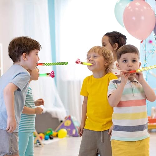 Zytiqt Whistle for Kids, 30-Pack Party Blowouts with Colorful Trumpets, Birthday Party Props for Kids and Adults, Fun Noisemakers for Sporting Events and Celebrations - Image 4