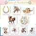Rngmsi Horse Birthday Party Decorations for Girls 36PCS Horse Cupcake Toppers Decor Supplies Cowgirl Baby Shower Western Farm Party Decor - Image 4