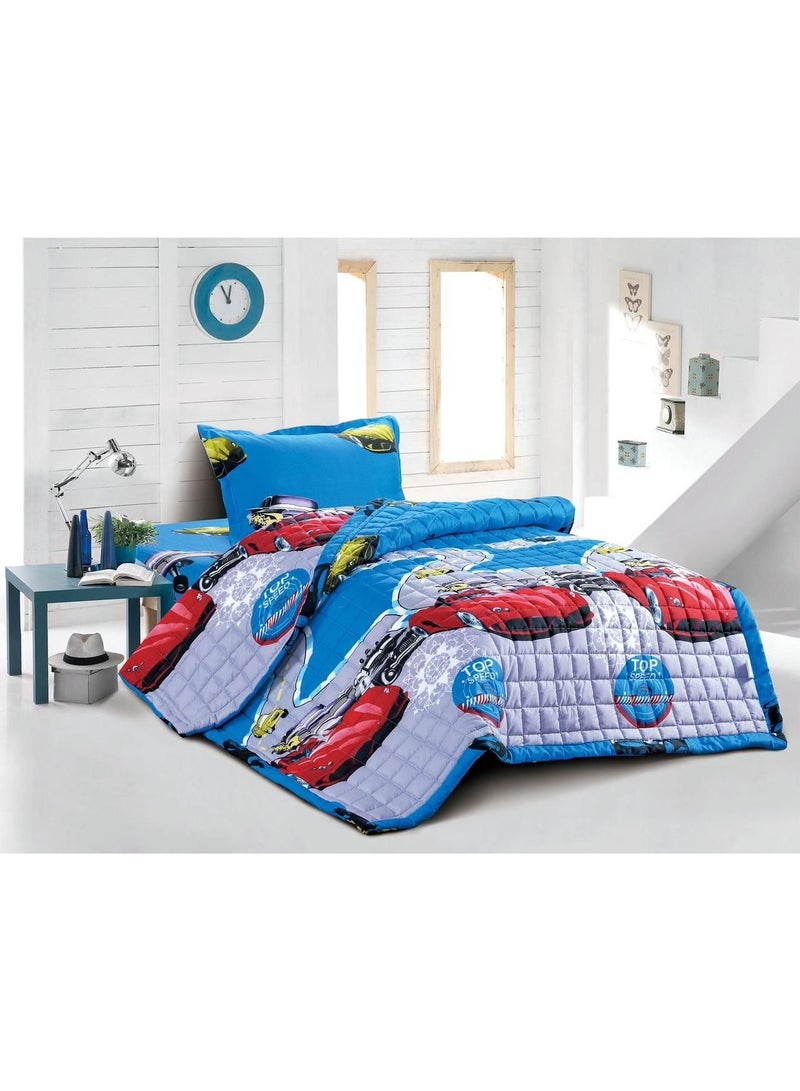 مينج لي طقم لحاف سرير مضغوط مكون من 3 قطع رسوم اطفال