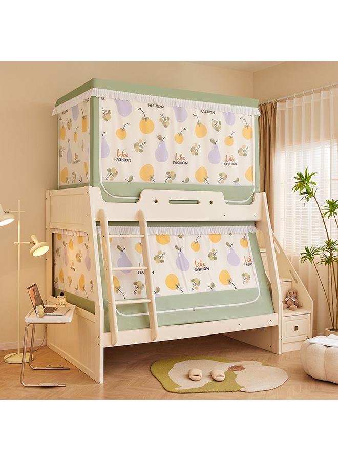 Bluejw Shading Curtain Upper And Lower Bunk Bed Mosquito Net Student Dormitory Single Encrypted Mosquito Net Three-door Paint Zipper Square Net - Image 1