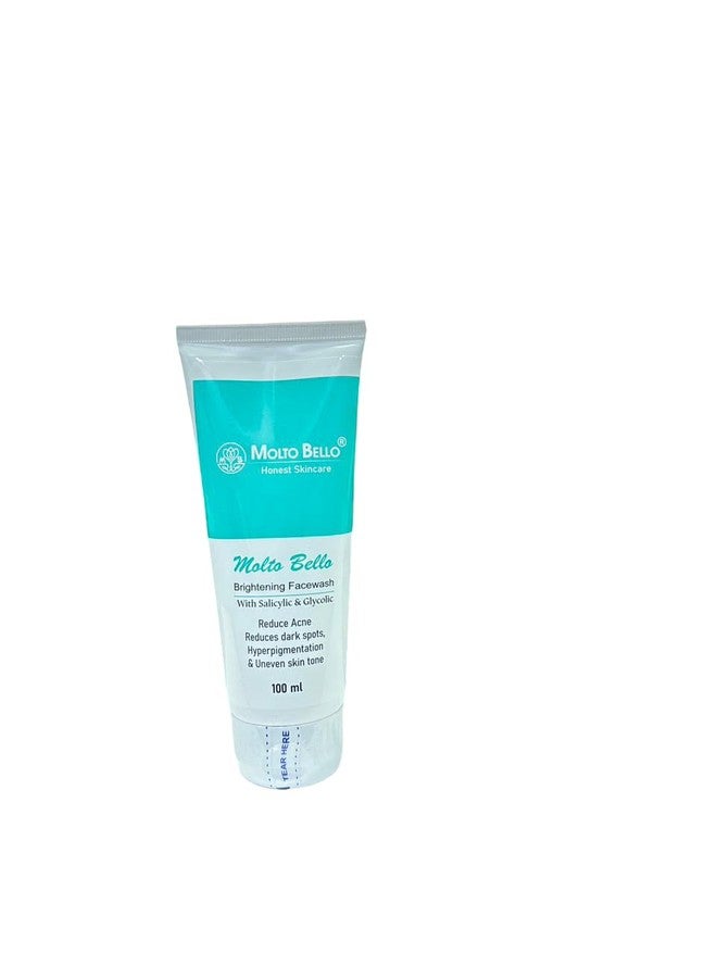 Molto Bello Brightening Facewash with Salicylic & Glycolic I Face Wash For Oily & Acne Prone Skin | Cleanser for Women & Men | 100 ml - Image 1