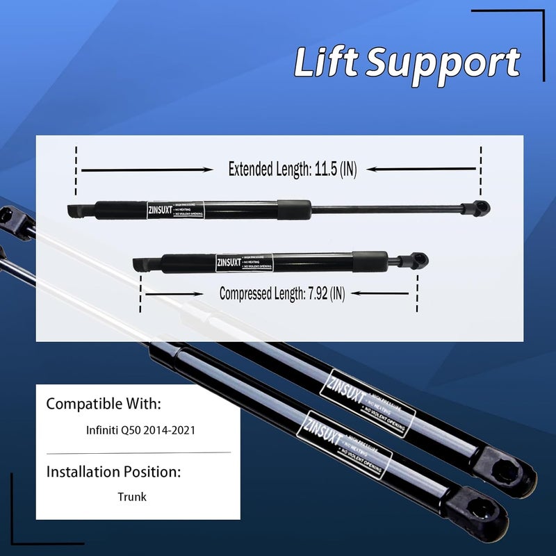 ZINSUXT Rear Hatch Struts for Infiniti Q50 (2014-2021) - Image 4