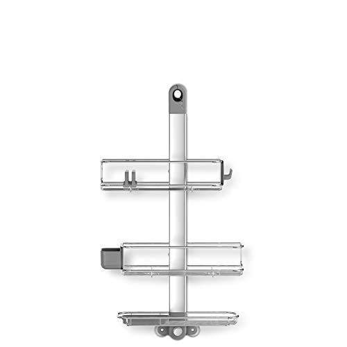 simplehuman Adjustable and Extendable Shower Caddy Large, Stainless Steel and Anodized Aluminum - Image 5