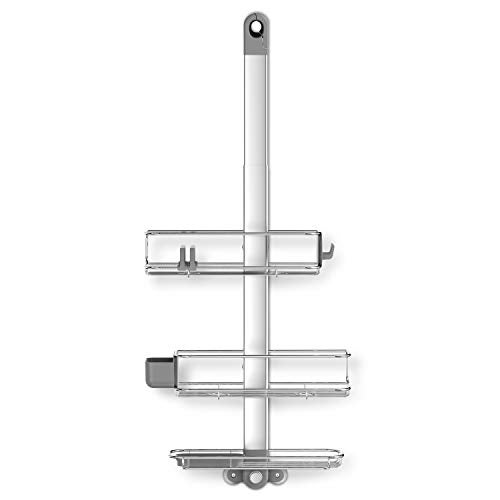 simplehuman Adjustable and Extendable Shower Caddy Large, Stainless Steel and Anodized Aluminum - Image 4