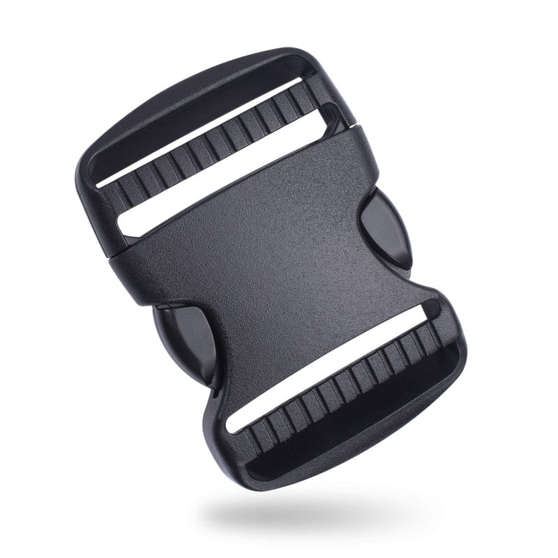 10 Pack 2 Plastic Side Release Buckle Dual Adjustable Outdoor Camping Tactical Backpack Belt Strap Webbing Bag Hardware Accessories 2 Dual Release Buckle Black