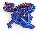 Flavery 3D Printed Dragon 24 inch Fidget Toy Large Pearly Sheen Articulated Dragon 3D Printed Gift for Birthday Figurine DecorRed Mix Blue - Image 2