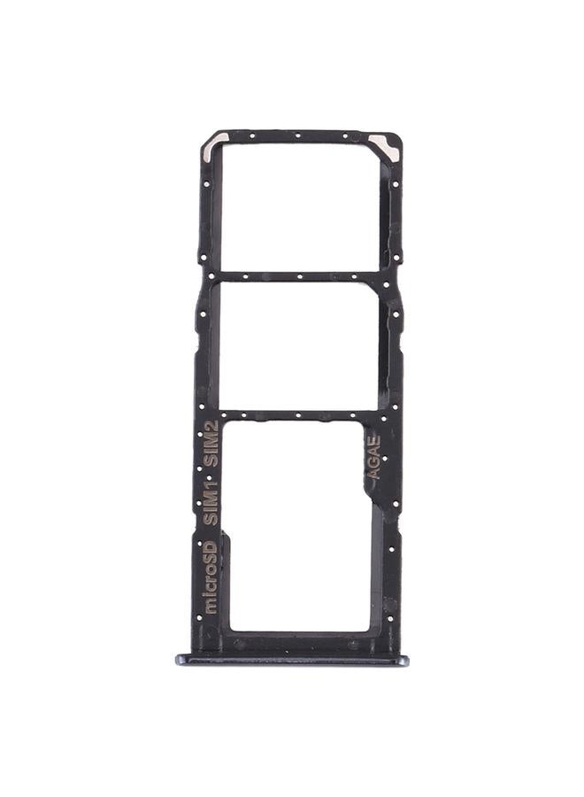 erorex For Samsung Galaxy A71 SIM Card Tray + SIM Card Tray + Micro SD Card Tray (Black) - Image 2
