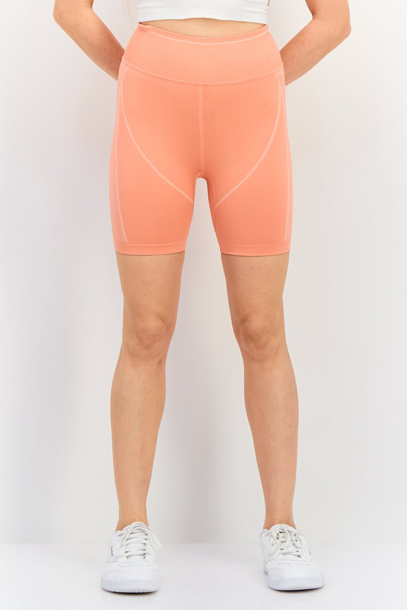 PUMA Women Sportswear Fit Training Shorts, Coral - Image 1