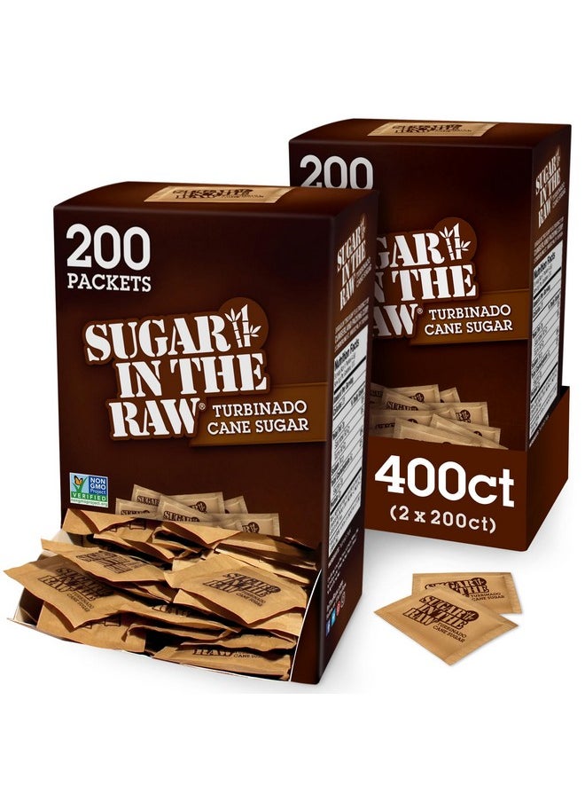 Sugar In The Raw Granulated Turbinado Cane Sugar On The Go Packets, No Erythritol, Pure Natural Sweetener, Hot & Cold Drinks, Coffee, Baking, Vegan, Gluten-Free, Non-GMO, 200 Count Packets (2-Pack) - pzsku/ZBFE0735C7A705761203DZ/45/_/1740982429/ff001f27-e88d-473b-9efd-5bc63da42c1d