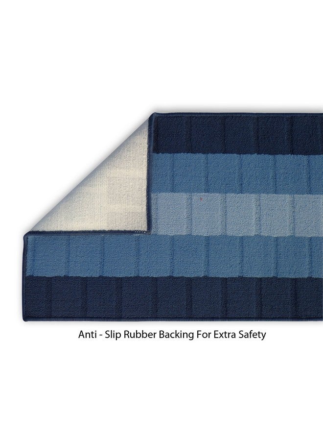 Status Contract Anti Slip Front Door Mat|(22"x55") Living Room Rug for Entrance Doors|Polypropylene Floor Mat for Home|Essential Small Rug for Office, Bedroom & Kitchen| (Blue), Rectangular - Image 3