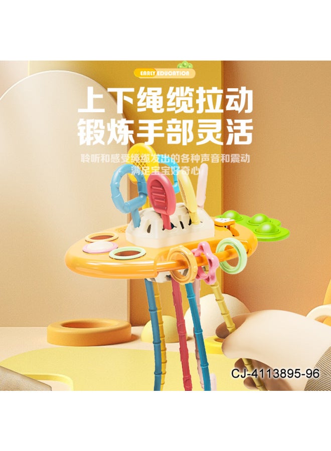 CJ Baby Lala Silicone Carrot Drawstring Flying Saucer Hand Ball Baby Early Education Grip Training Toy - Image 2