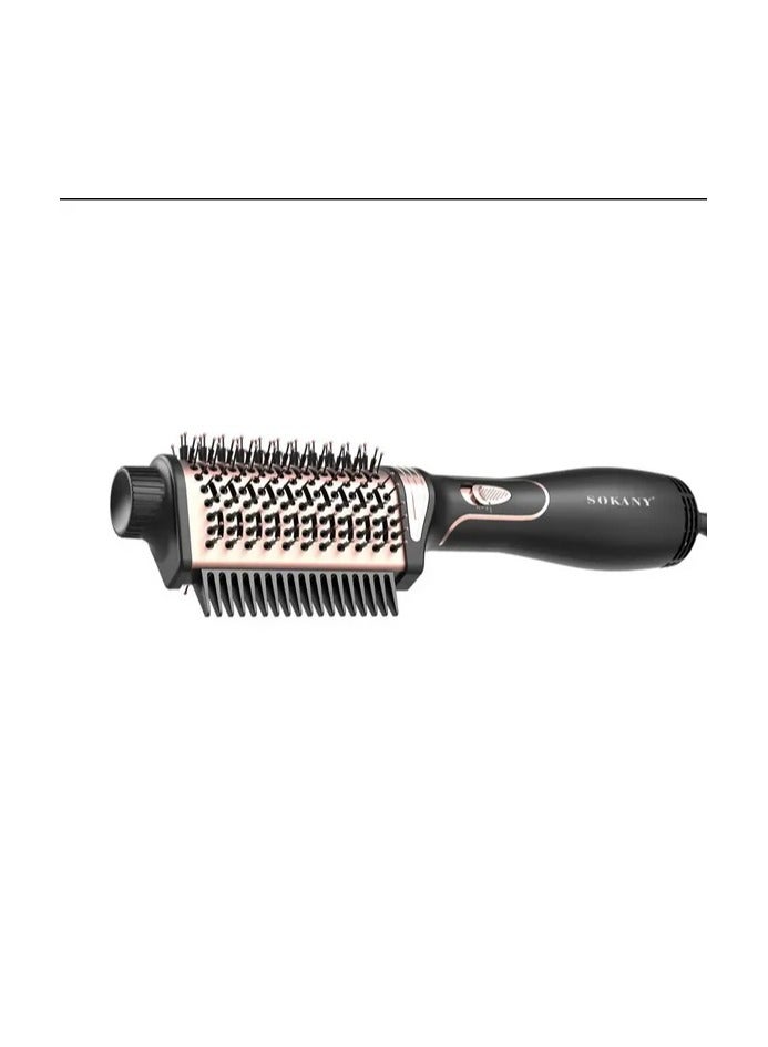 Sokany Hair Dryer Brush with Comb 2 in 1 1400W SK-15029 Fine comb teeth prevent tangling and make hair shiny with drying, straightening and curling function - 1 year warranty