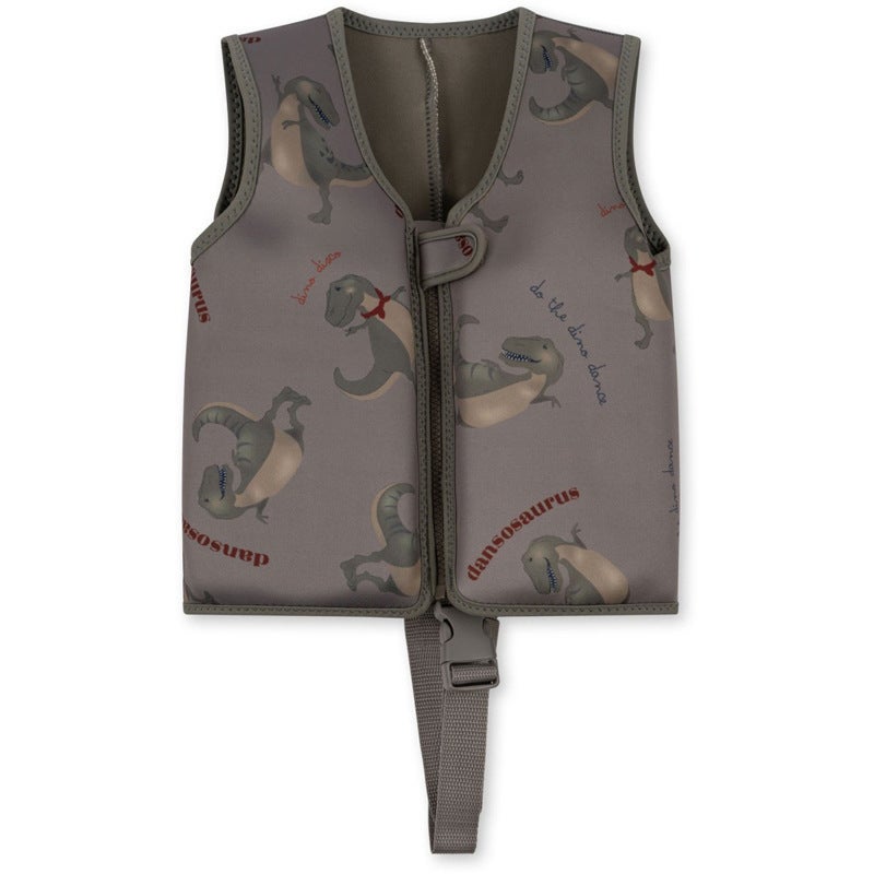 KS24 Spring and Summer New Baby Baby Swimwear Sunscreen Vest Unisex Children Swimming Auxiliary Buoyancy Vest Dinosaur with tail Children's water buoyancy vest