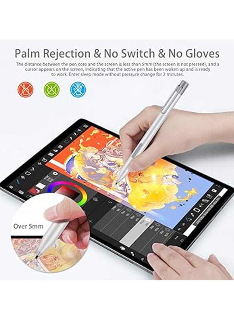 Surface Pen Compatible with Microsoft Surface with 4096 Pressure for Surface Pro 7/6/5/4/3, Surface Laptop, Surface Book, Surface Go HP Pavilion Windows Ink Pen Palm Rejection Tilt Shadow - Image 4